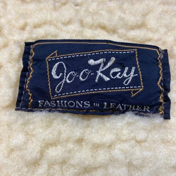 Vintage Goo-Kay Tan Leather Western Vest Sherpa Lined Snap Front Mens Medium - Picture 2 of 7